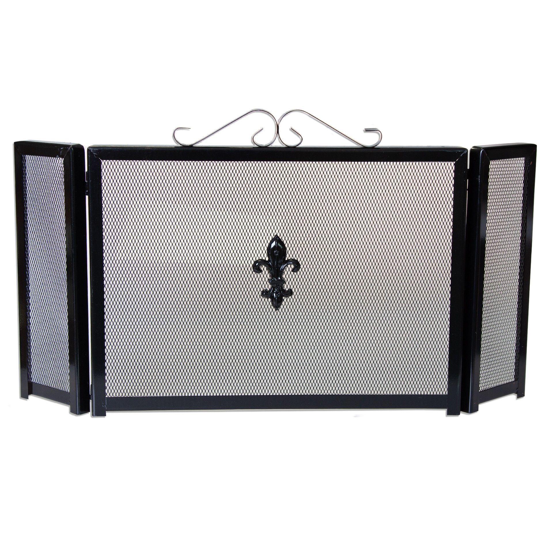 Frente Para Lareira Com Desenho Preto