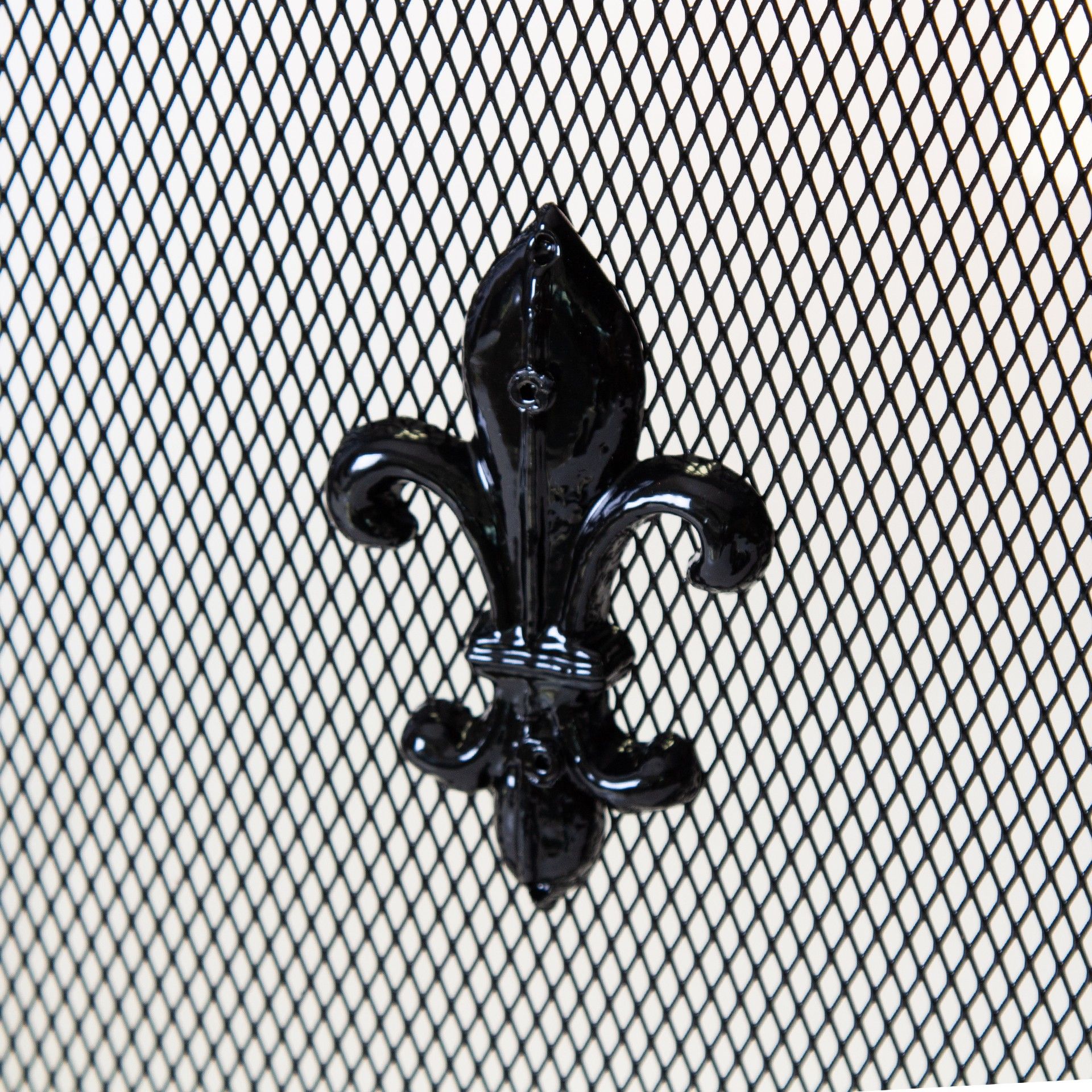 Frente Para Lareira Com Desenho Preto