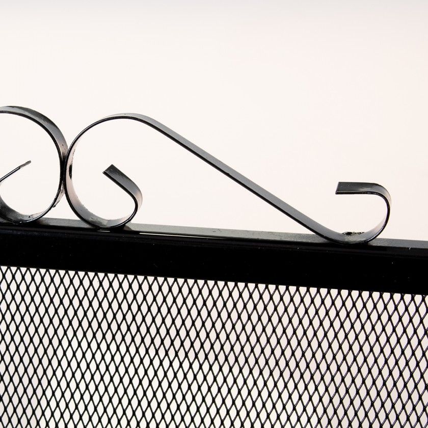 Frente Para Lareira Com Desenho Preto Frente Para Lareira Com Desenho Preto