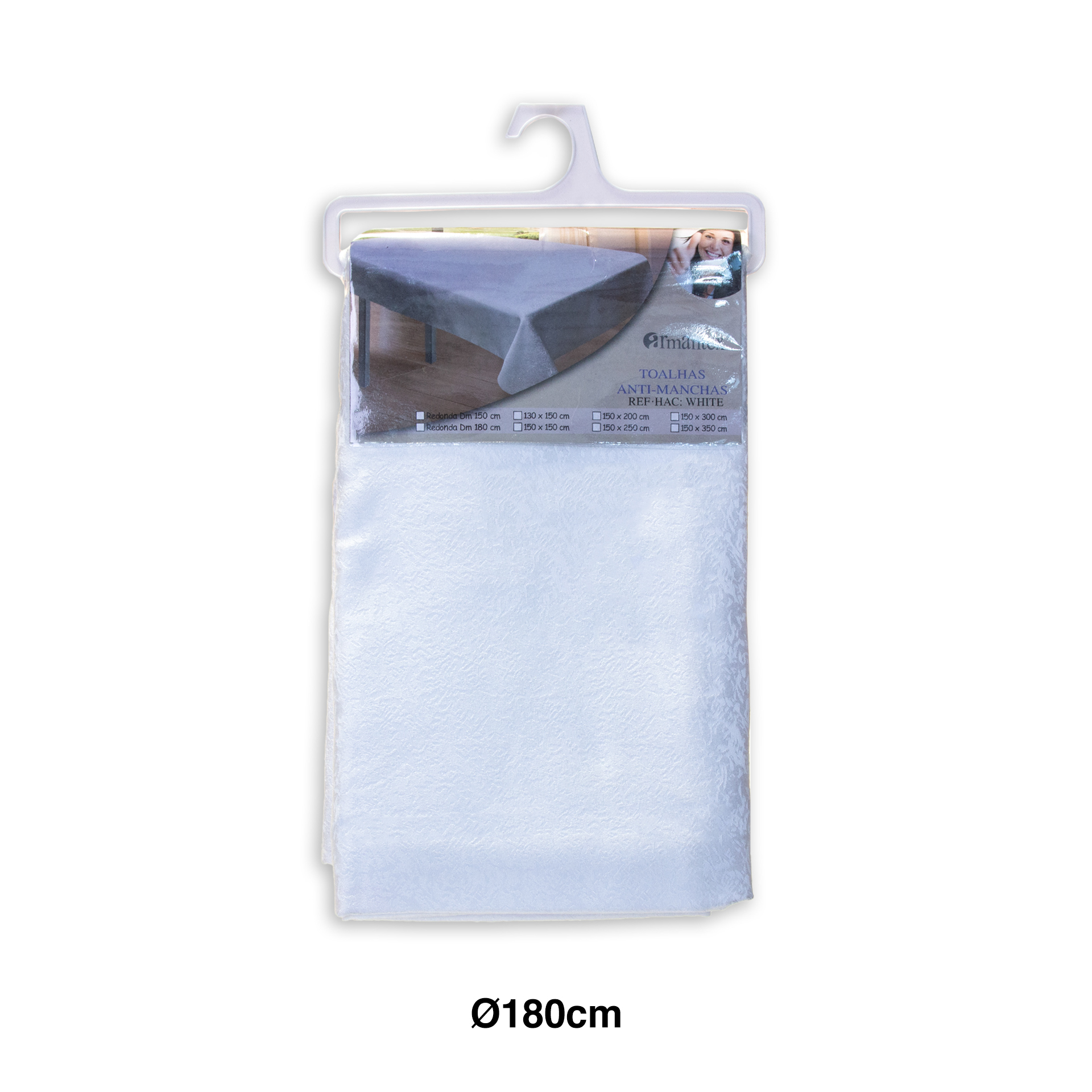 Toalha Mesa Branco 80cm