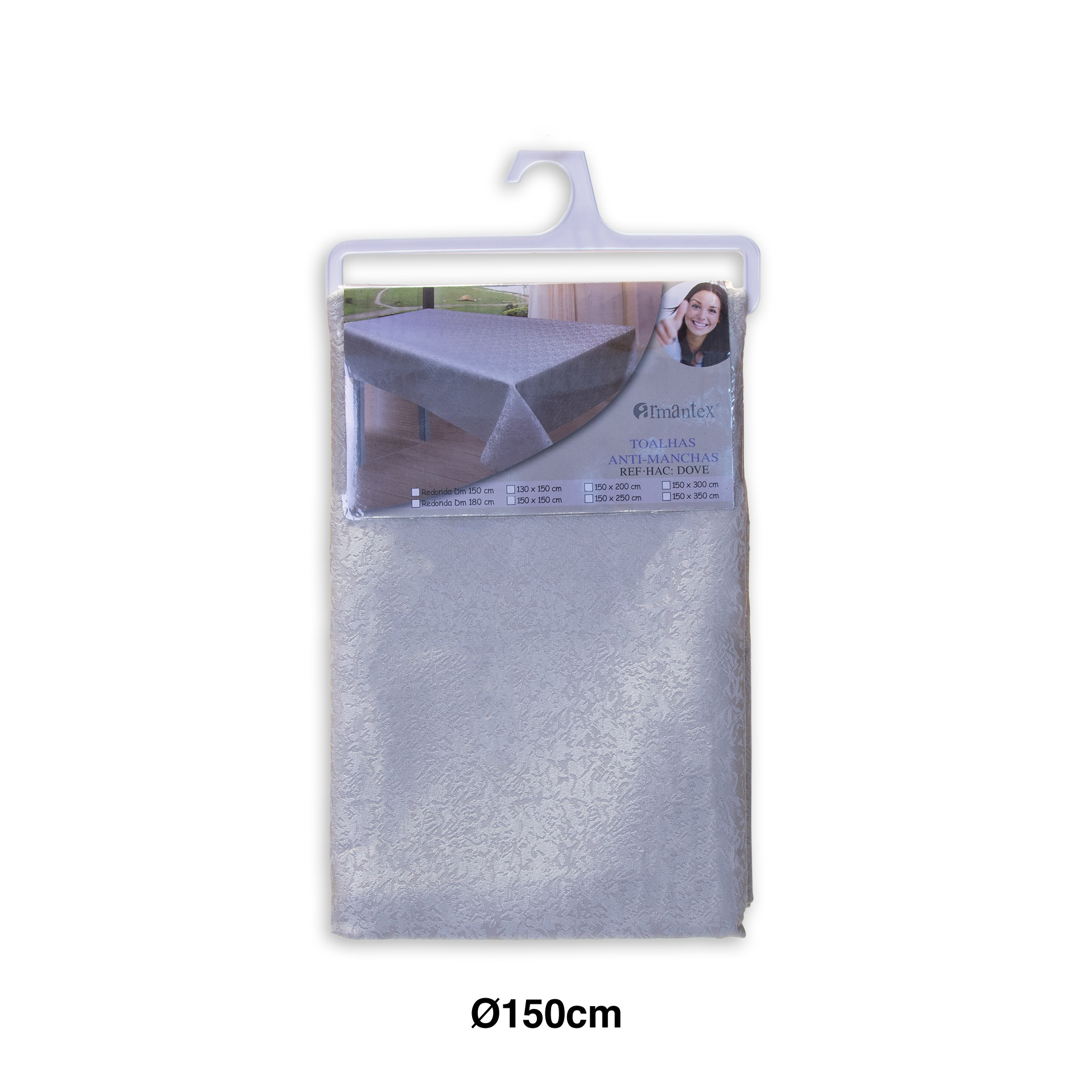 Toalha Mesa Dove 150cm