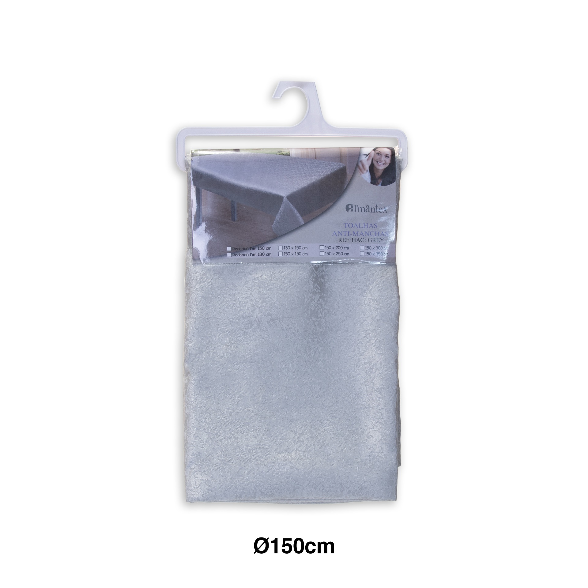 Toalha Mesa Cinza 150cm