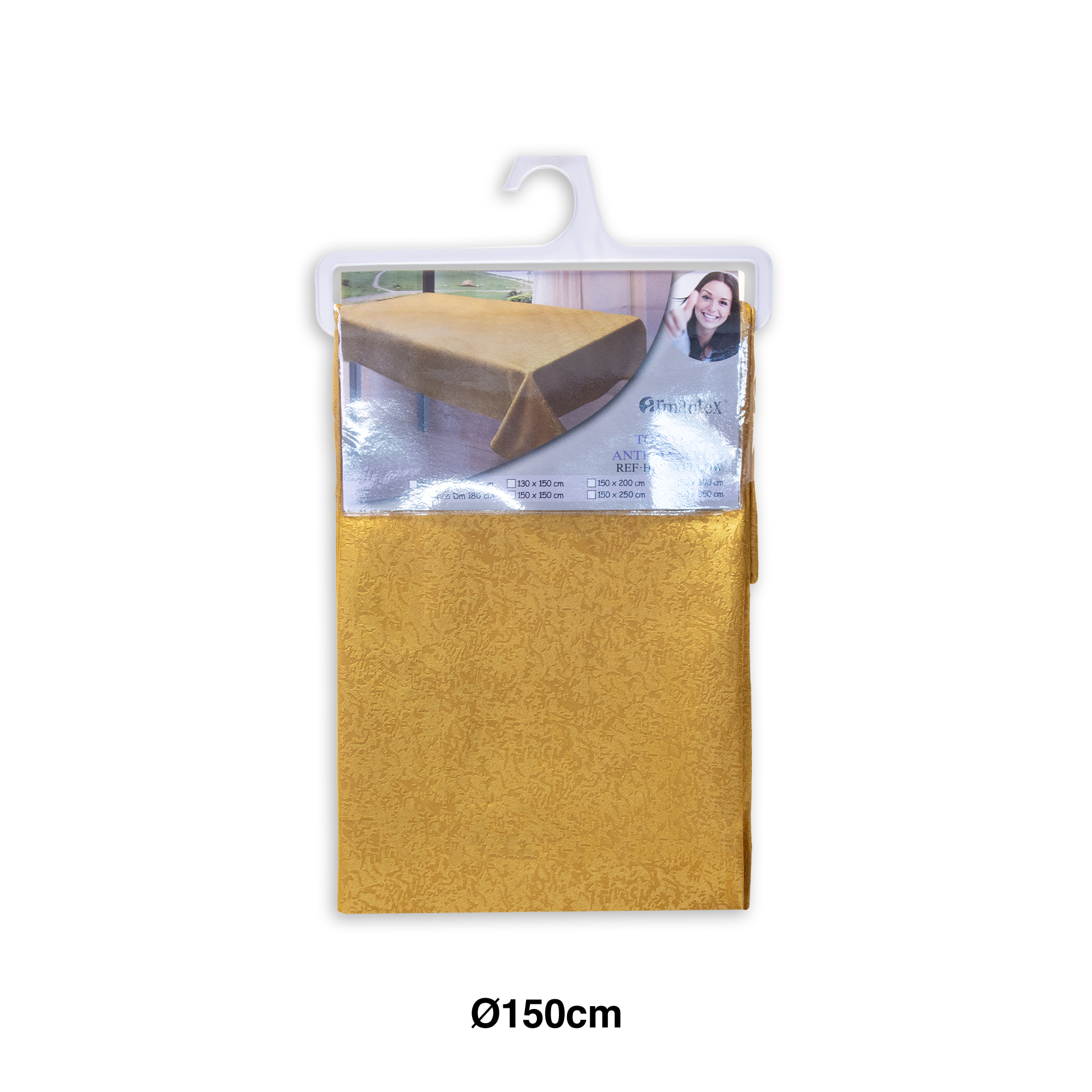 Toalha Mesa Amarelo 150cm