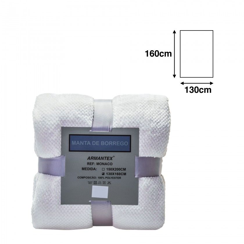 Manta Monaco Natural 130X160cm