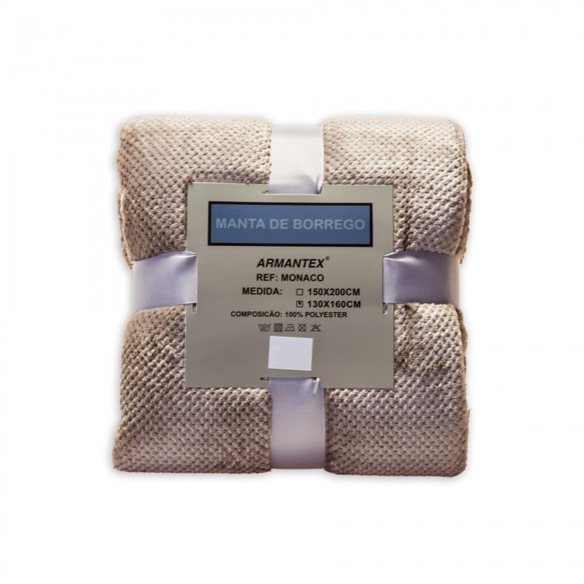 Manta Monaco Taupe 130X160cm Manta Monaco Taupe 130X160cm