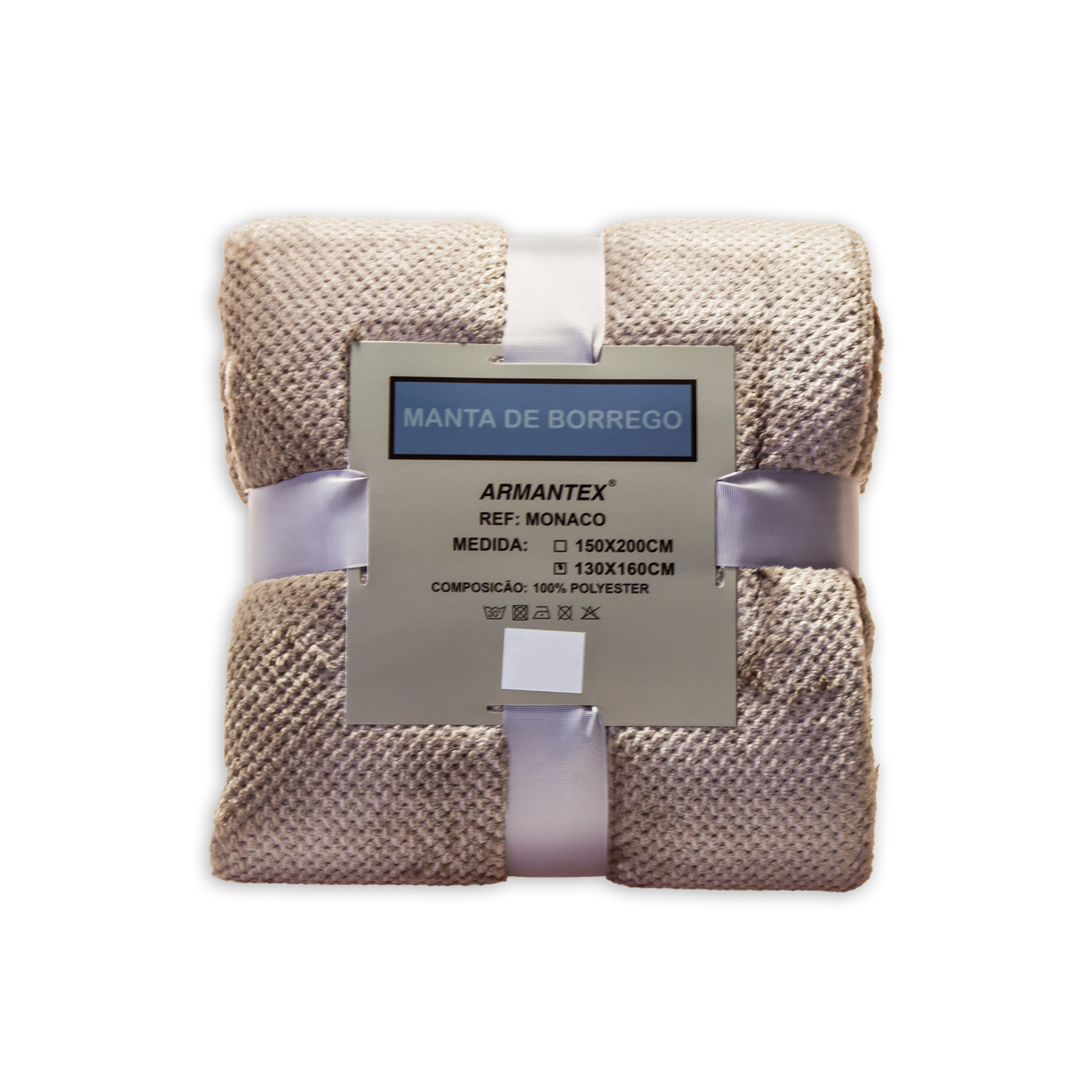 Manta Monaco Taupe 130X160cm