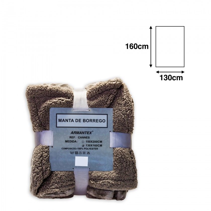 Manta Cannes Taupe 130X160cm