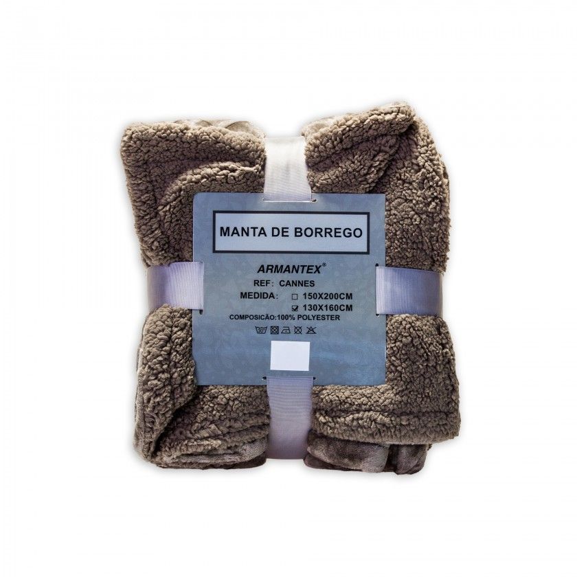 Manta Cannes Taupe 130X160cm Manta Cannes Taupe 130X160cm