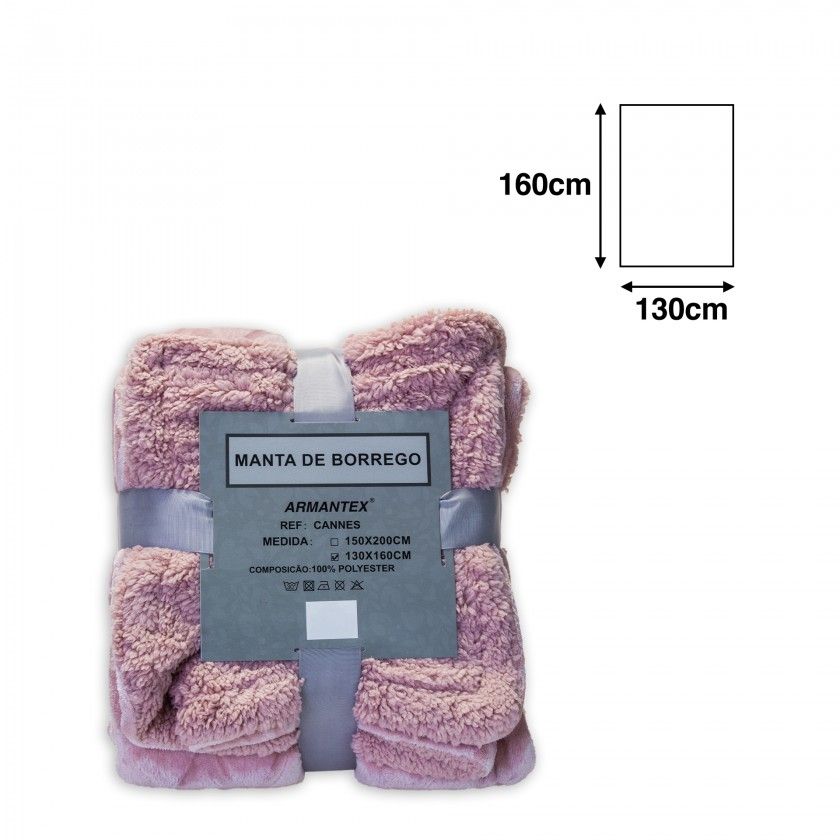 Manta Cannes Rosa 130X160cm Manta Cannes Rosa 130X160cm