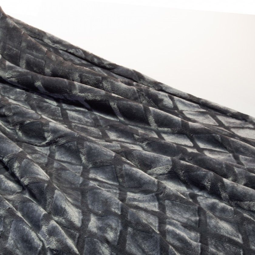 Manta Cannes Cinza 130X160cm Manta Cannes Cinza 130X160cm