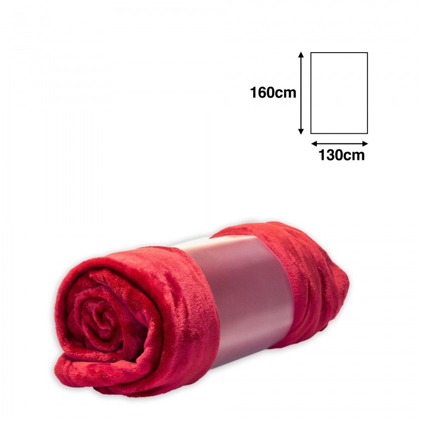 Manta Carla Vermelho 130X160cm Manta Carla Vermelho 130X160cm