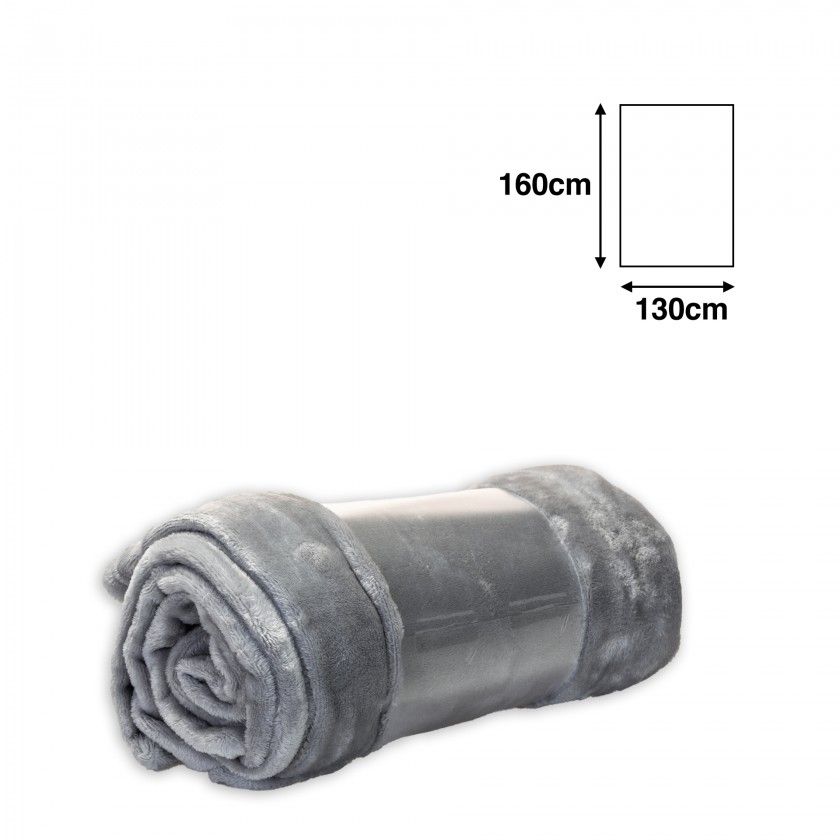 Manta Carla Cinza 130X160cm Manta Carla Cinza 130X160cm