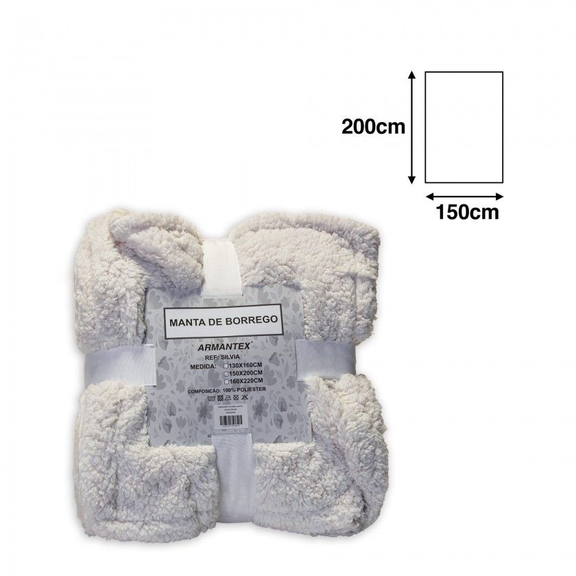 Manta Silvia Creme 150X200cm