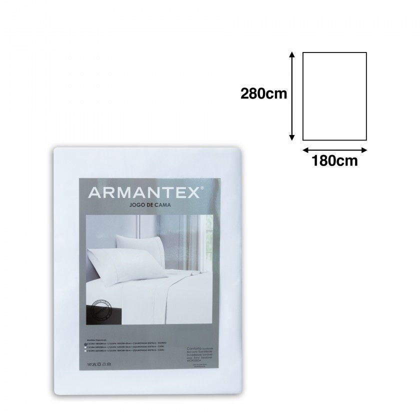 Jogo Cama Vitoria Branco 180X280cm Jogo Cama Vitoria Branco 180X280cm