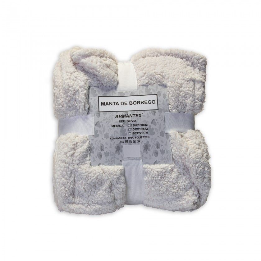 Manta Silvia Creme 150X200cm Manta Silvia Creme 150X200cm