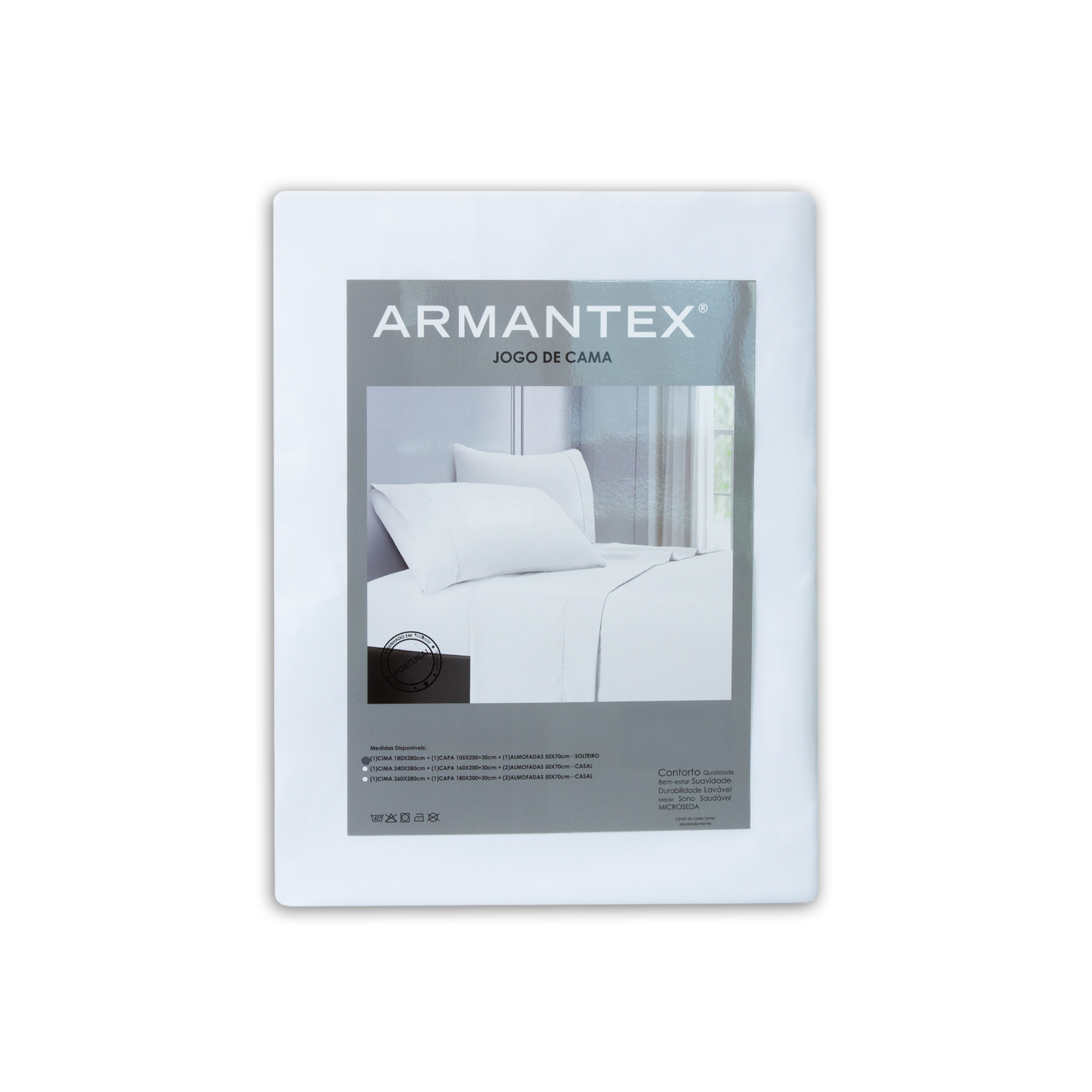 Jogo Cama Vitoria Branco 180X280cm