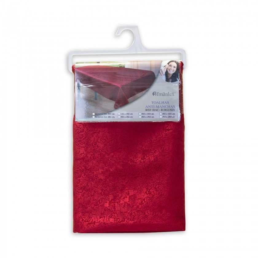 Toalha Mesa Bordo 150X350cm Toalha Mesa Bordo 150X350cm