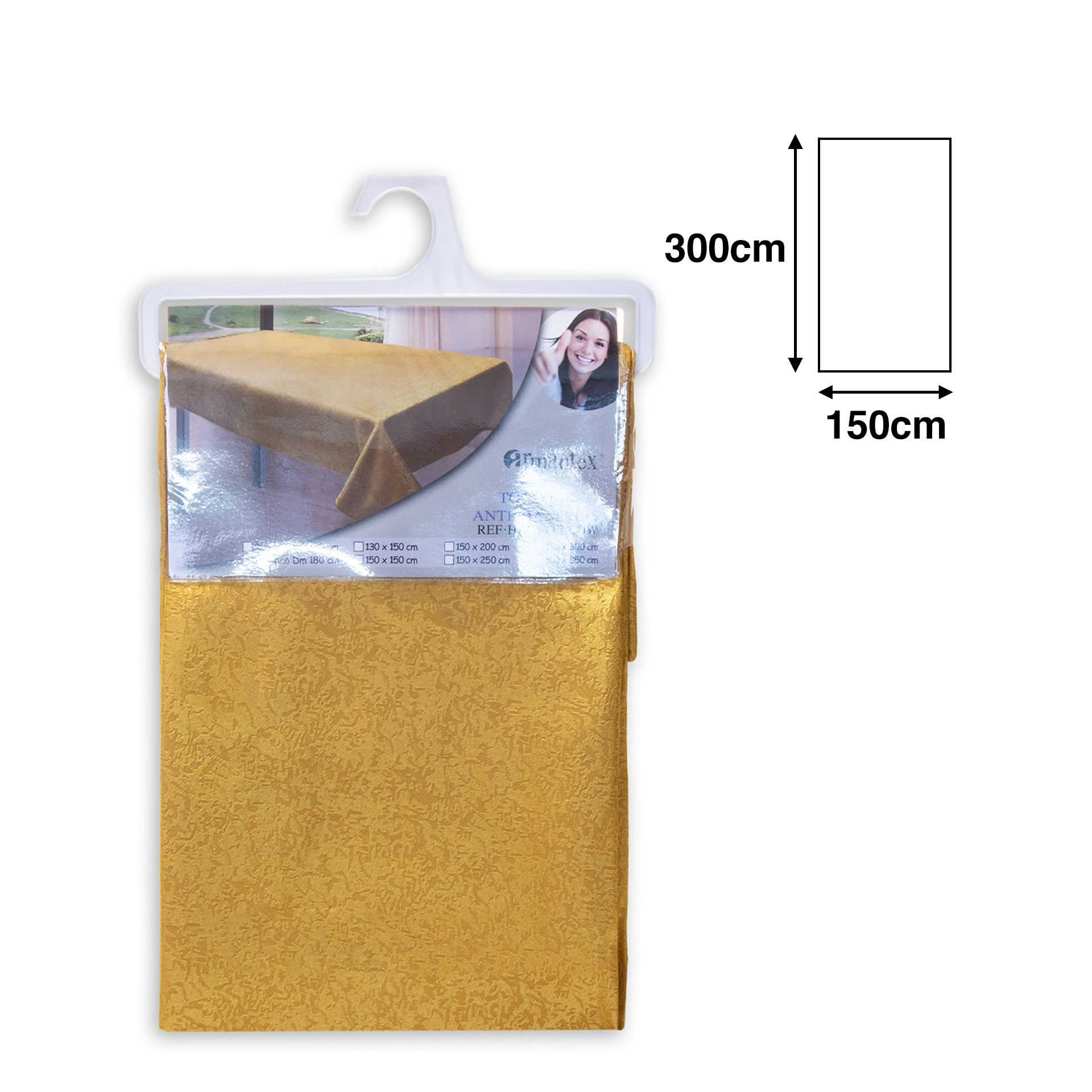 Toalha Mesa Amarelo 150X300cm