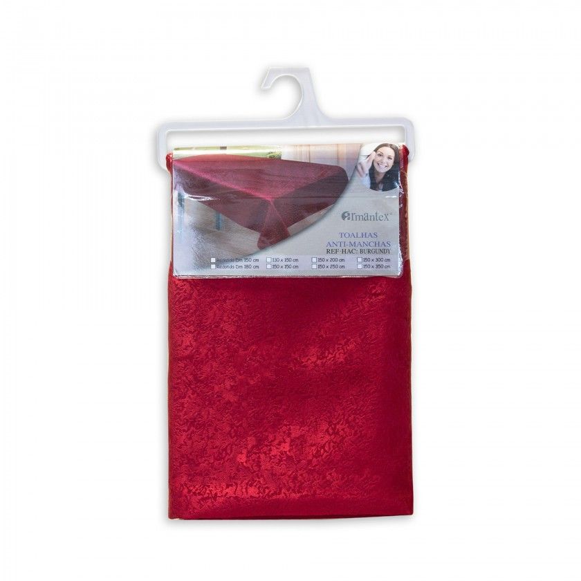 Toalha Mesa Bordo 150X300cm Toalha Mesa Bordo 150X300cm