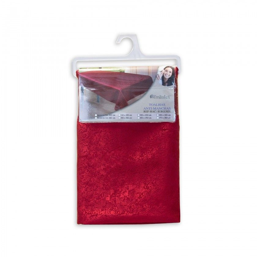 Toalha Mesa Bordo 150X250cm Toalha Mesa Bordo 150X250cm