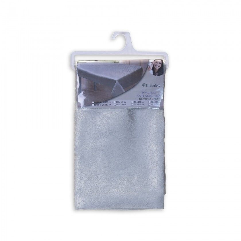 Toalha Mesa Cinza 150X200cm Toalha Mesa Cinza 150X200cm