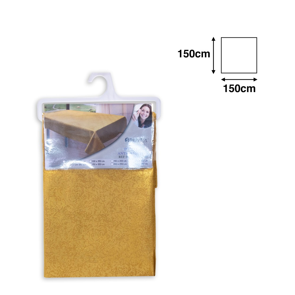 Toalha Mesa Amarelo 150X150cm