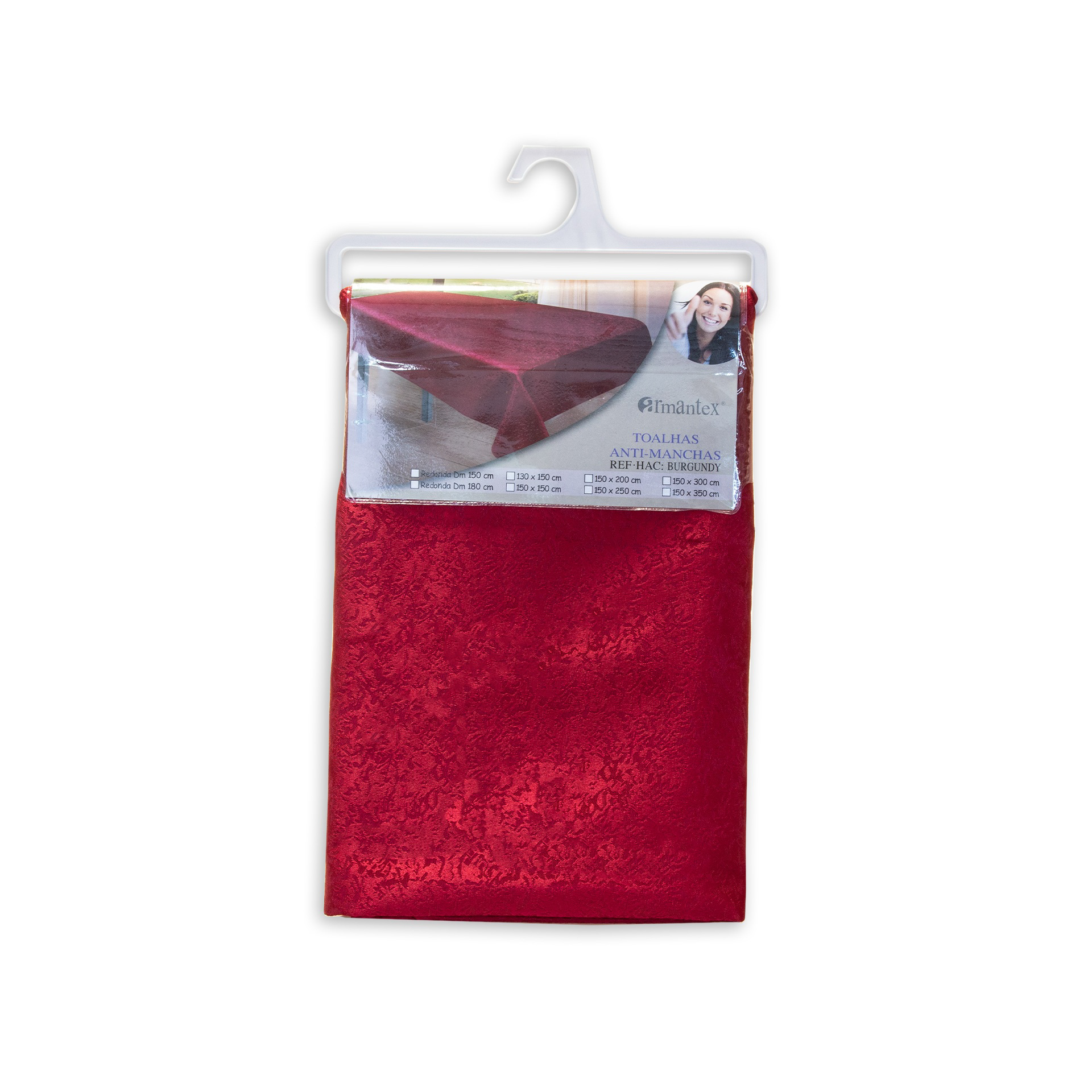 Toalha Mesa Bordo 150cm