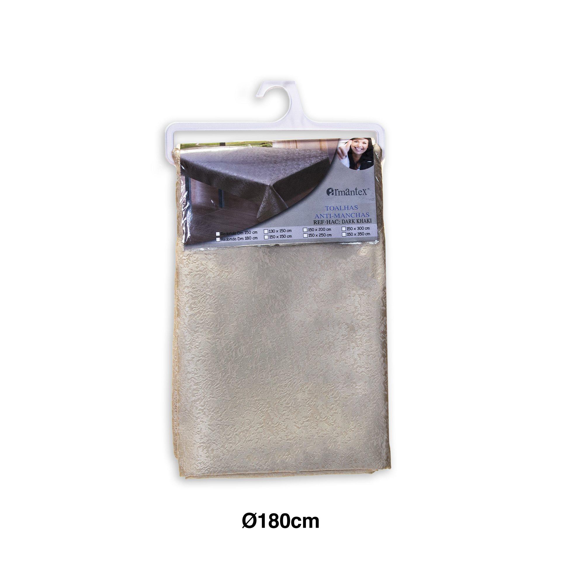 Toalha Mesa Kaki 180cm