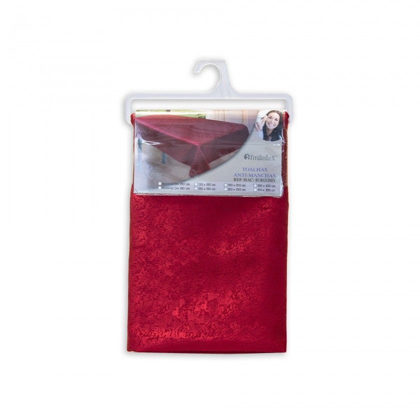 Toalha Mesa Bordo 150X150cm