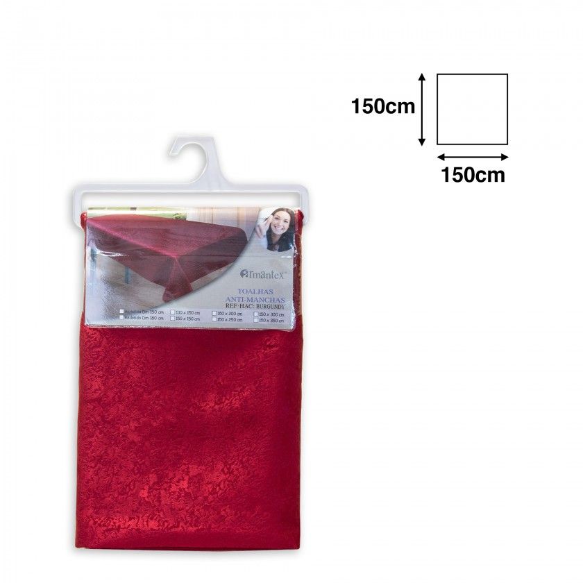Toalha Mesa Bordo 150X150cm