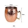 Caneca Cerveja Martelada Redonda Cobre 50cl 8.5X10cm Caneca Cerveja Martelada Redonda Cobre 50cl 8.5X10cm