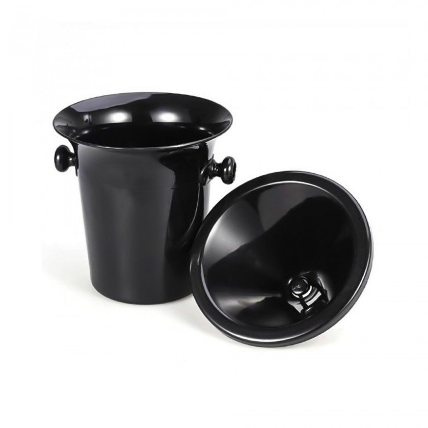 Cuspideira Preta 4000ml 20.7X13.5X20.7cm