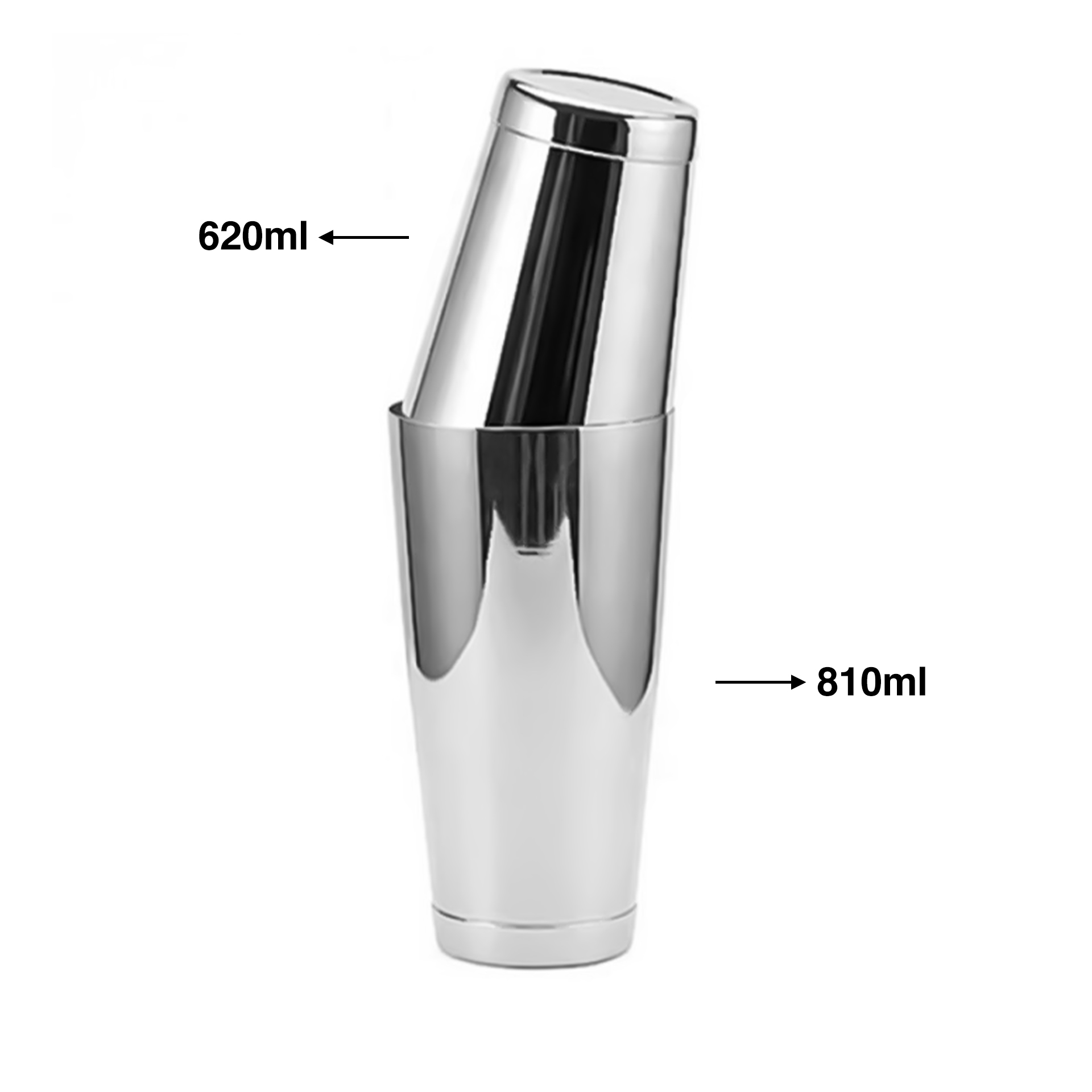 Shaker Boston Prateado 620ml / 810ml 27.5cm