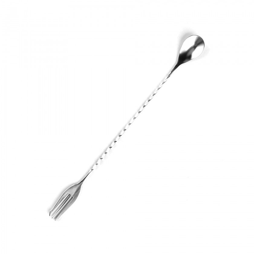 Colher / Garfo Cocktail Torcido 30cm
