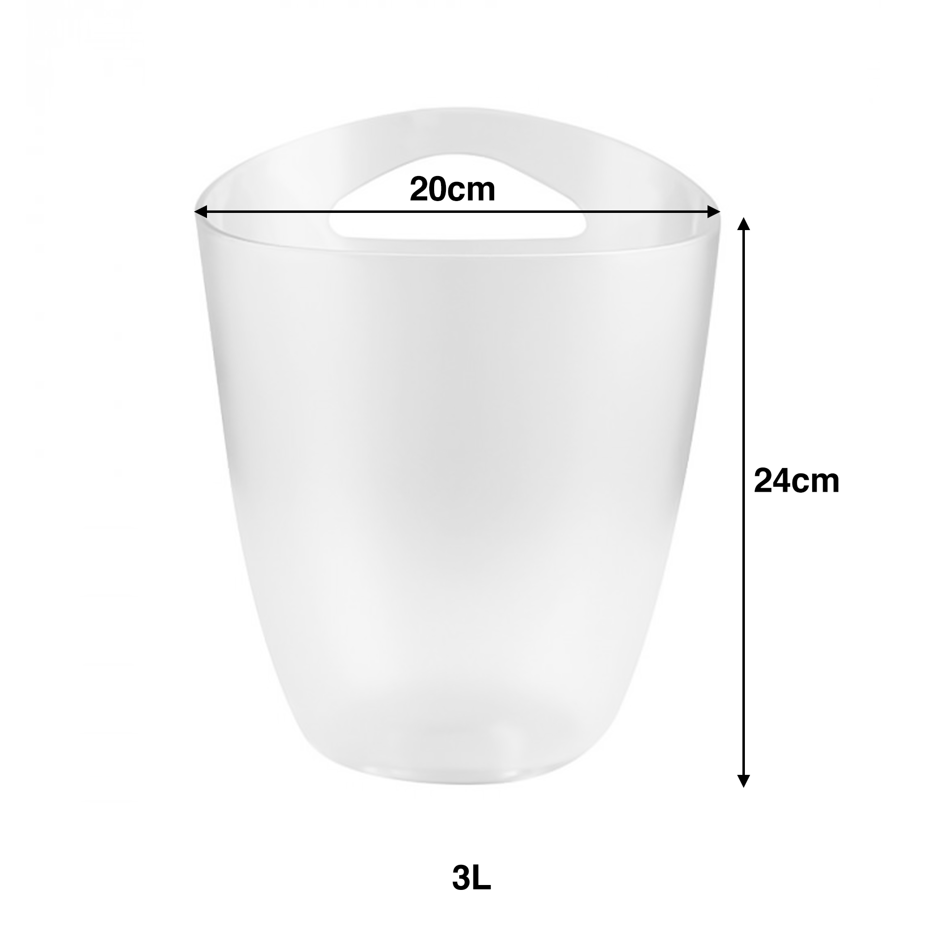 Champanheira com Pega 3000ml 20X24cm