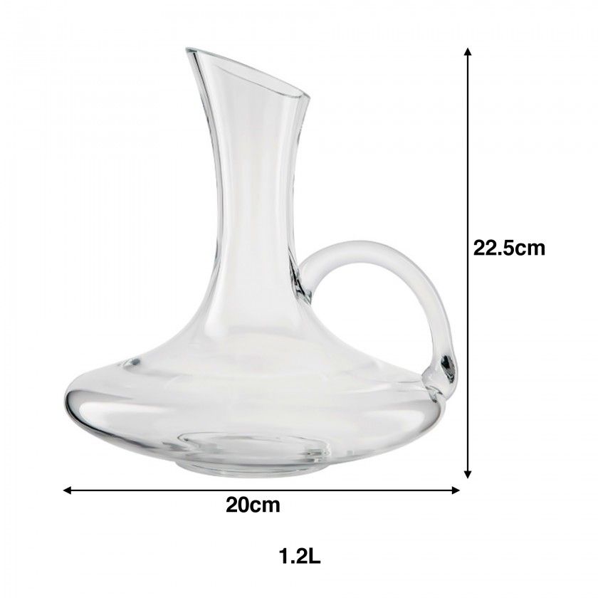 Decanter Vidro Dão com Asa 1200ml 4.8X20X22.5cm Decanter Vidro Dão com Asa 1200ml 4.8X20X22.5cm