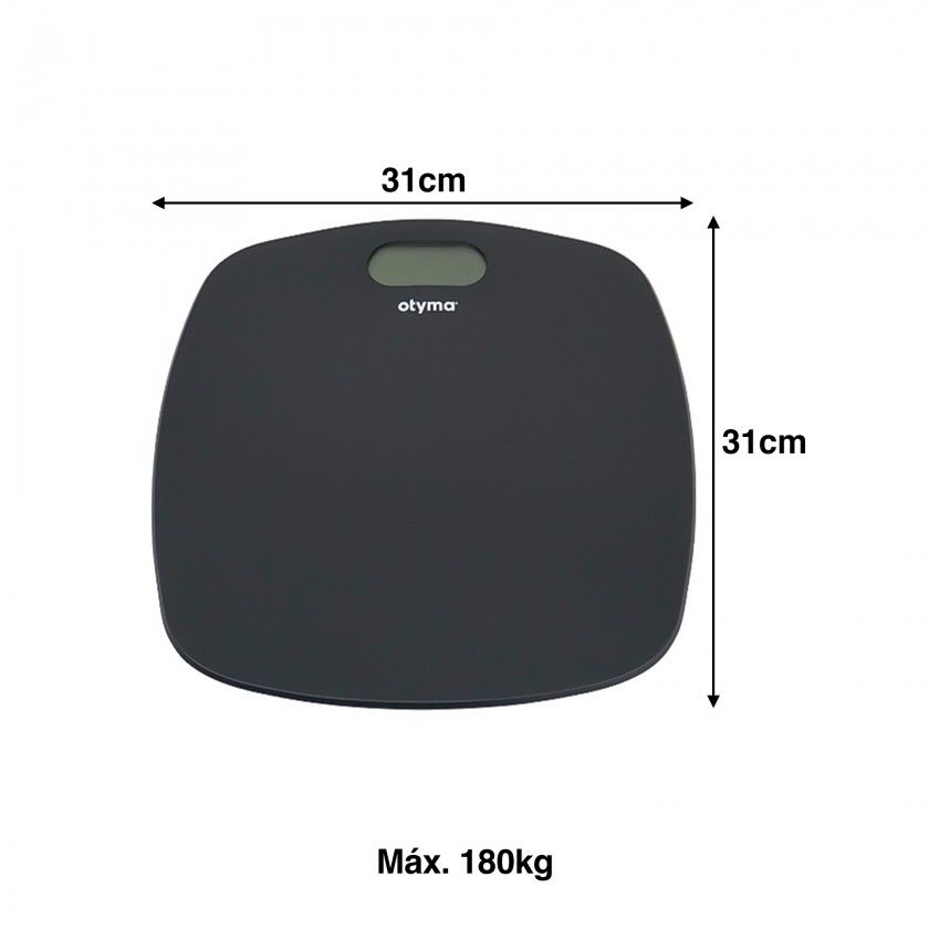 Balança Wc Digital Vidro 180kg 31X31X3cm Balança Wc Digital Vidro 180kg 31X31X3cm