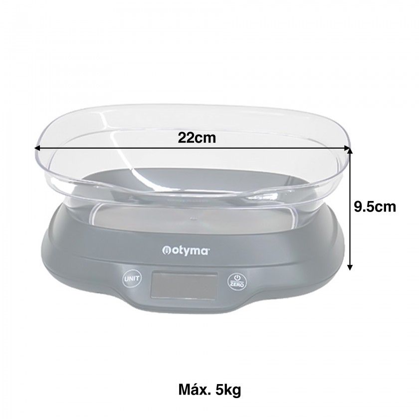 Balança Cozinha Digital Inox com Taça Cor Sortida 5kg 22X19X9.5cm Balança Cozinha Digital Inox com Taça Cor Sortida 5kg 22X19X9.5cm