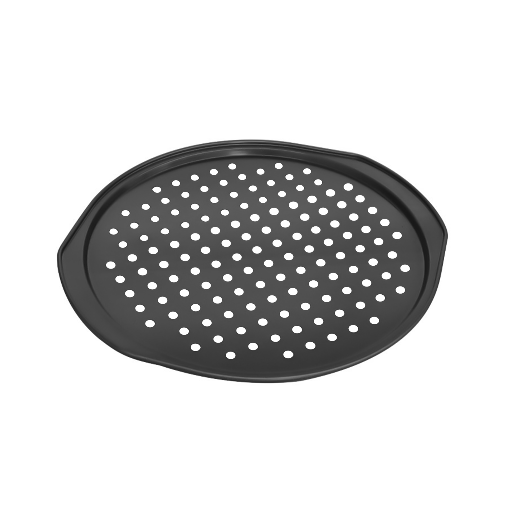 Forma Pizza Antiaderente Ovar com Abas / Furos 36cm