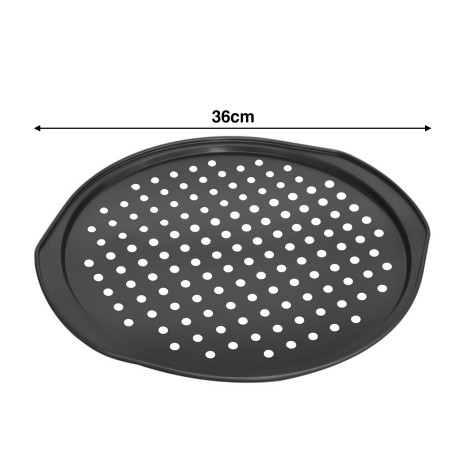 Forma Pizza Antiaderente Ovar com Abas / Furos 36cm - Image product