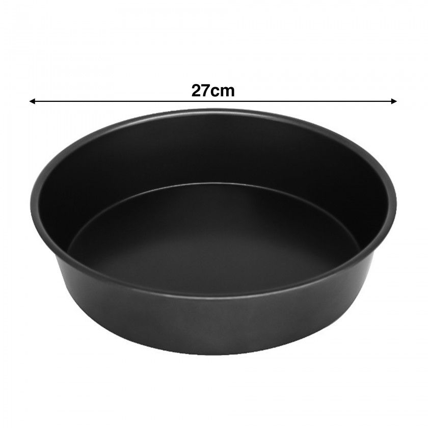 Forma Bolo Antiaderente Ovar Redondo 27X7cm