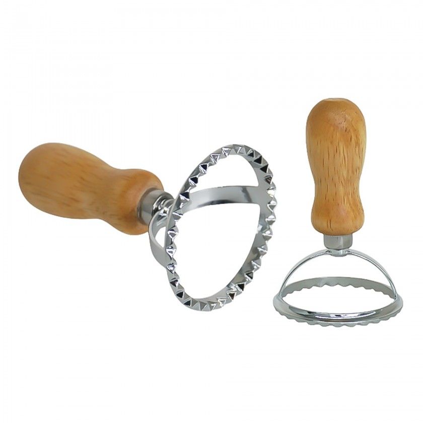 Corta Massa Inox Pega Madeira Redondo Corta Massa Inox Pega Madeira Redondo