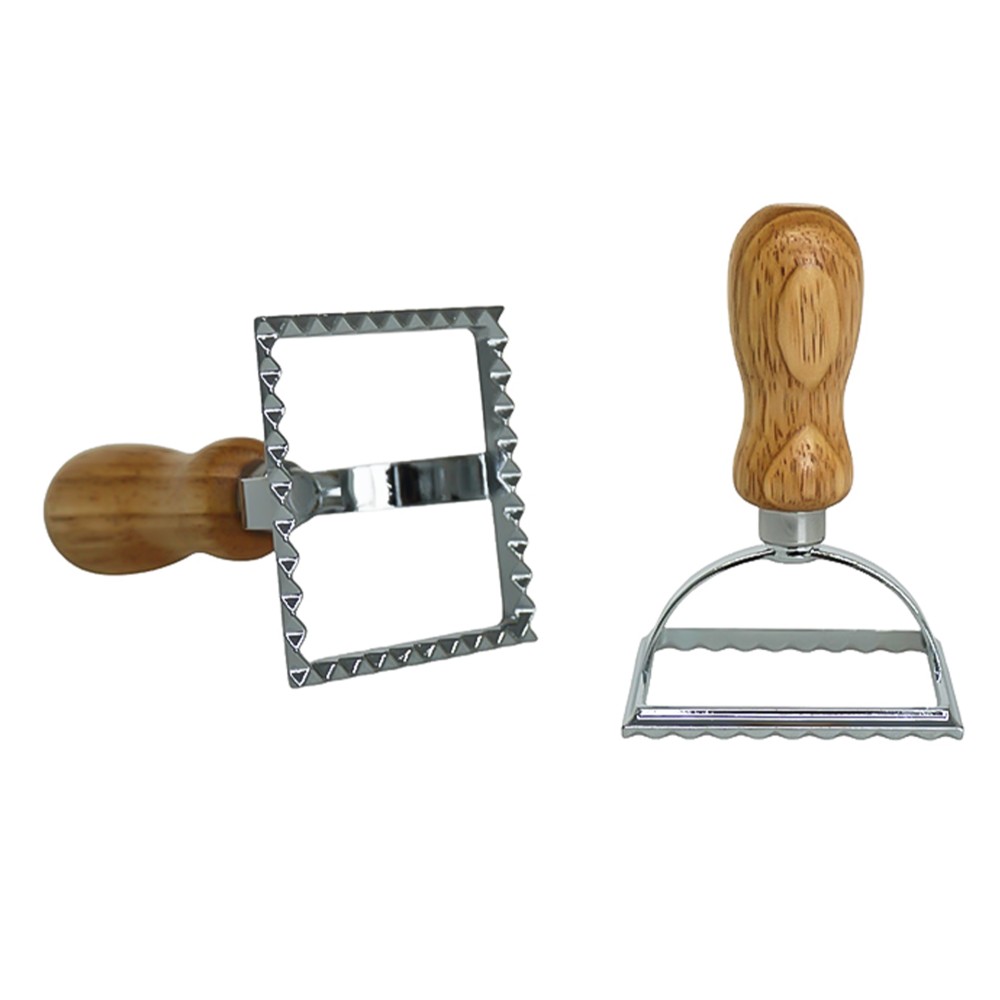 Corta Massa Inox Pega Madeira Retangular 7X10.5cm