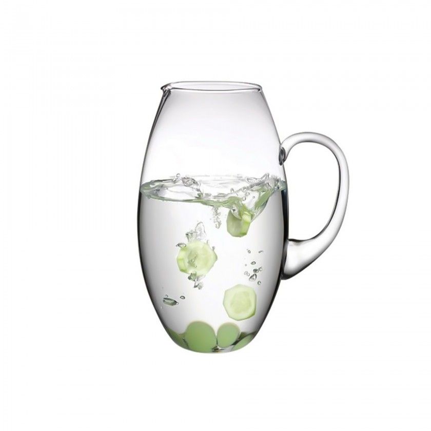 Jarro com Asa Cristal Puffy 2400ml 8.5X24.5cm Jarro com Asa Cristal Puffy 2400ml 8.5X24.5cm