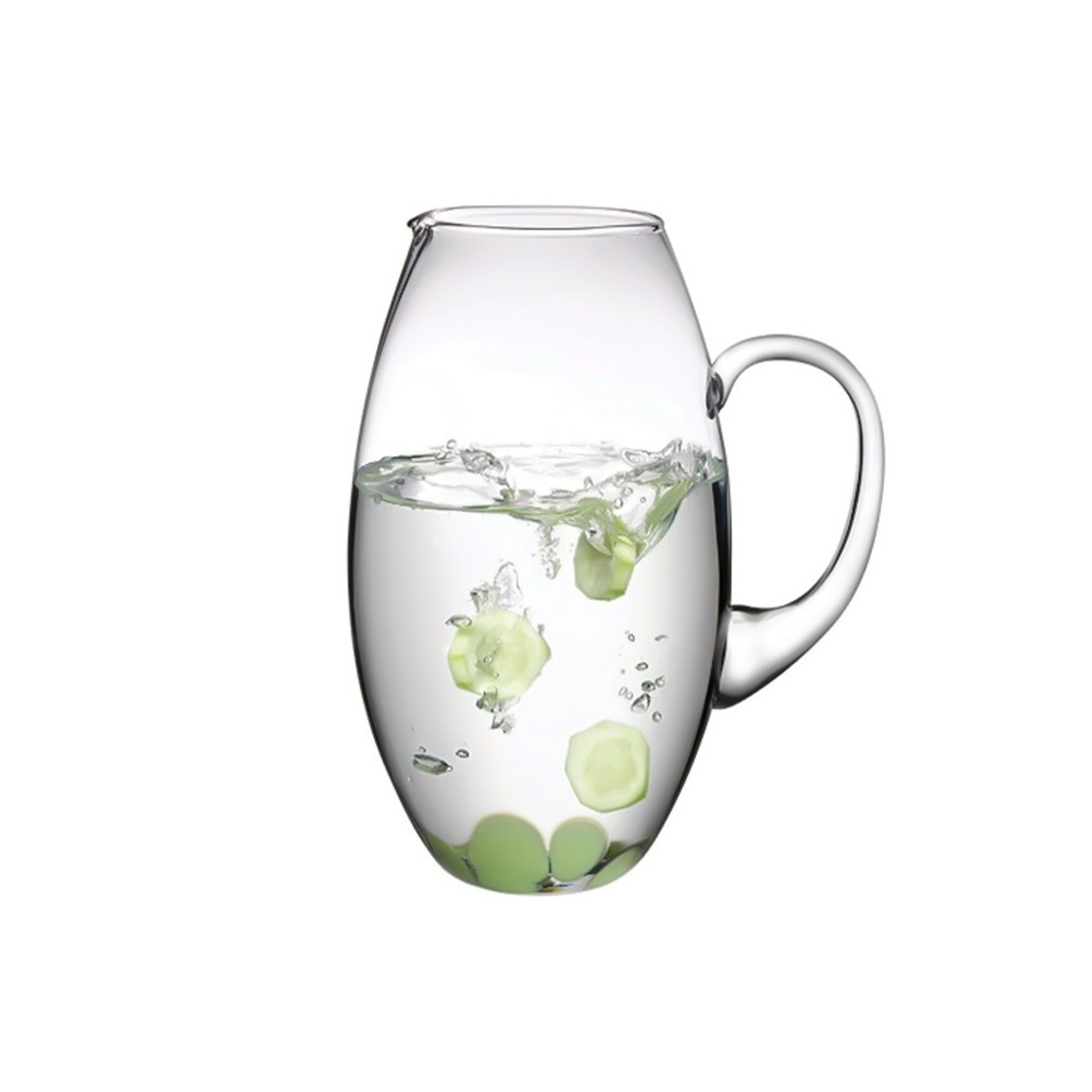 Jarro com Asa Cristal Puffy 2400ml 8.5X24.5cm