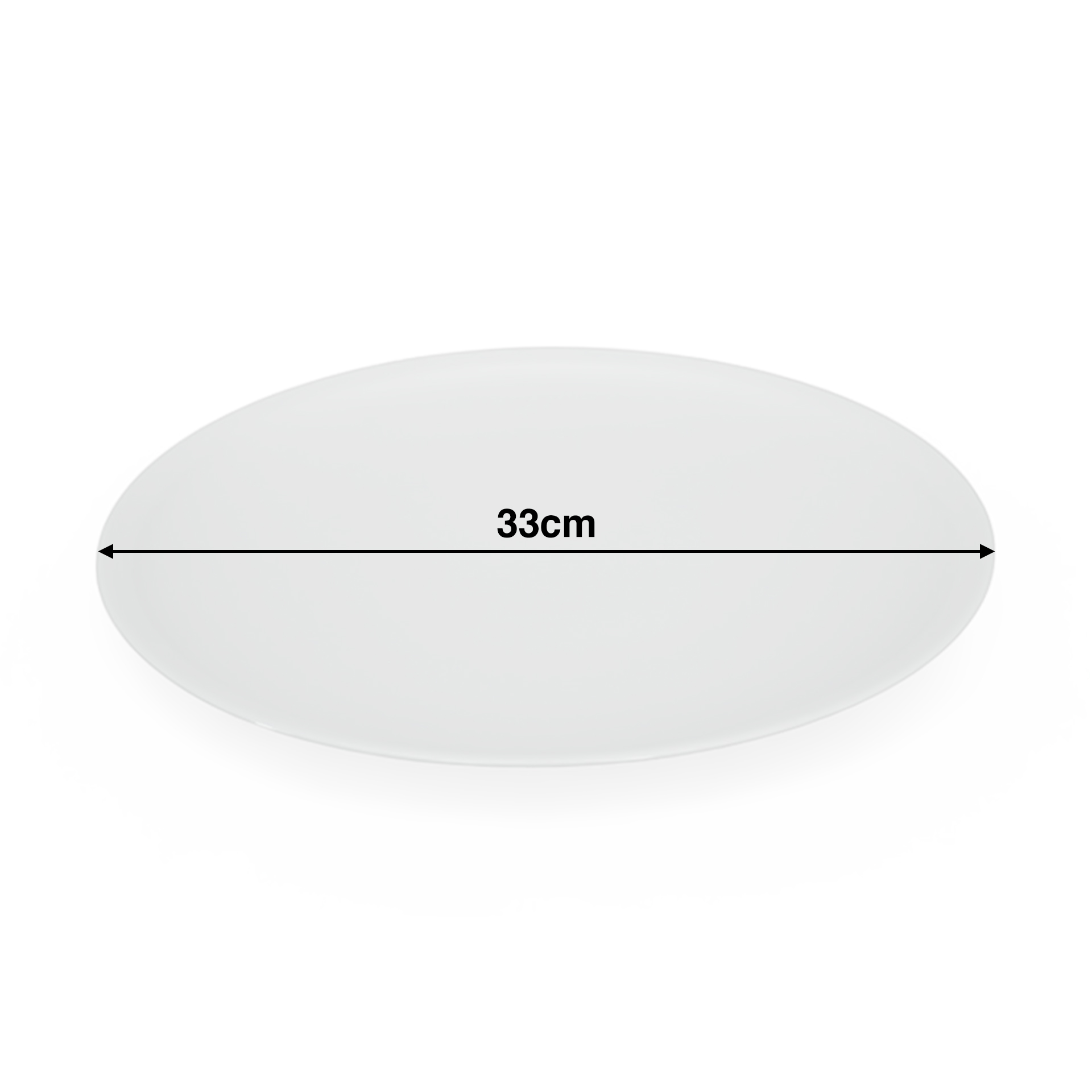 Prato Porcelana Pizza Branco 33cm