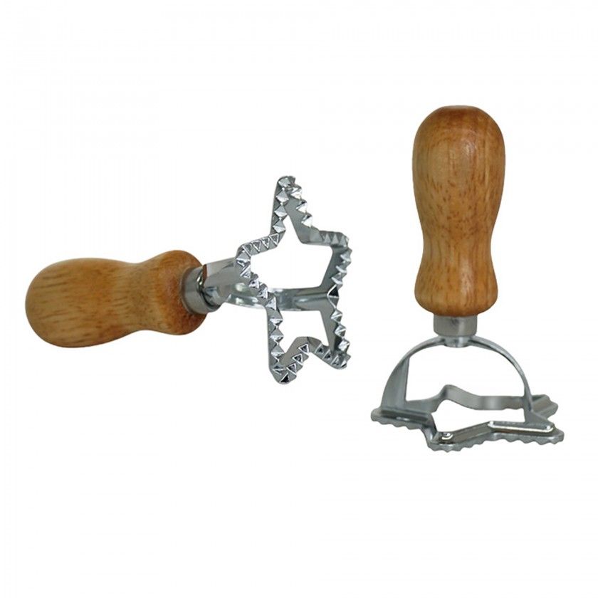 Corta Massa Inox Pega Madeira Estrela 6X10.5cm