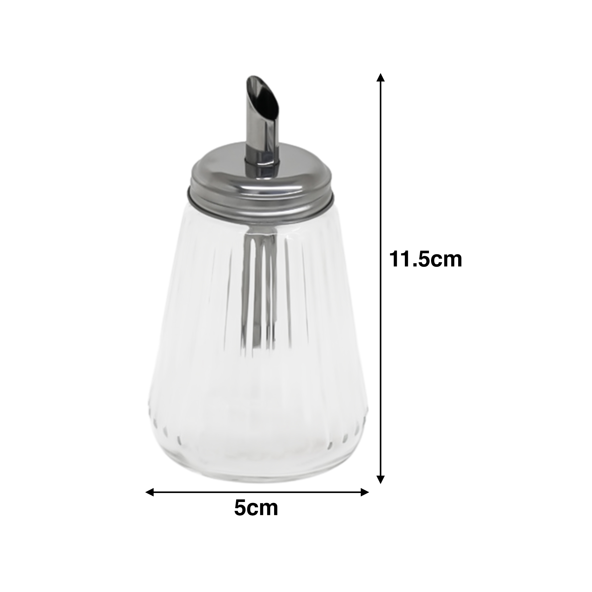 Açucareiro com Doseador Inox 5X11.5cm