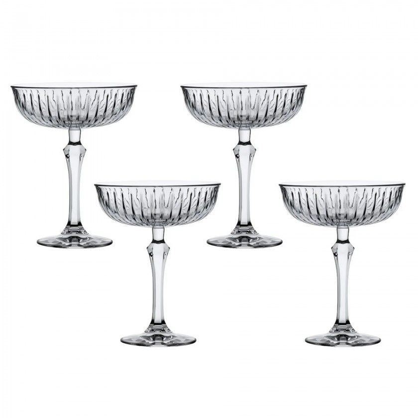 Copo com Pé Joy Champanhe & Cocktail 24.5cl 11.7X15.2cm Pack 4 Copo com Pé Joy Champanhe & Cocktail 24.5cl 11.7X15.2cm Pack 4