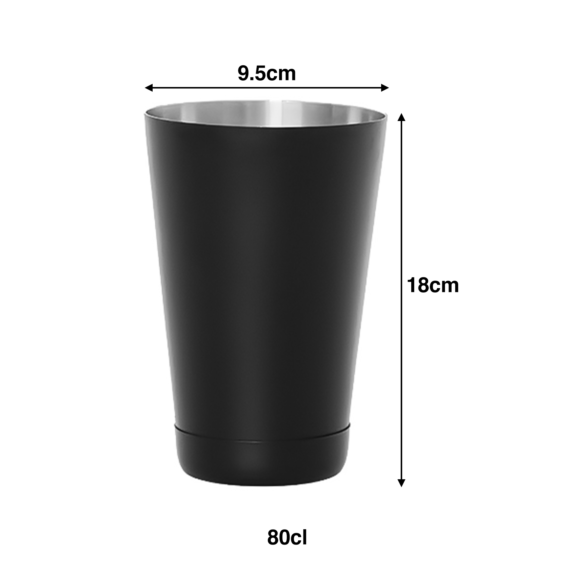 Copo Misturador Inox 80cl 9.5X18cm